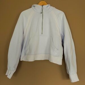 {Lululemon} Scuba Oversized Half-Zip Hoodie in Pastel Blue - Womens M/L